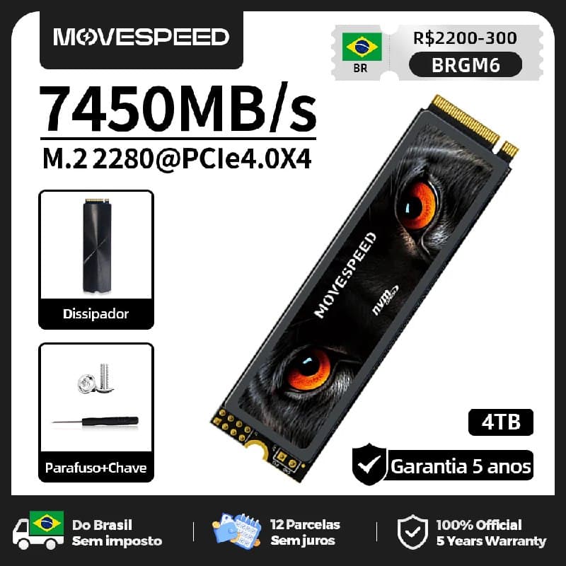SSD Movespeed 4TB 7450 MB/s