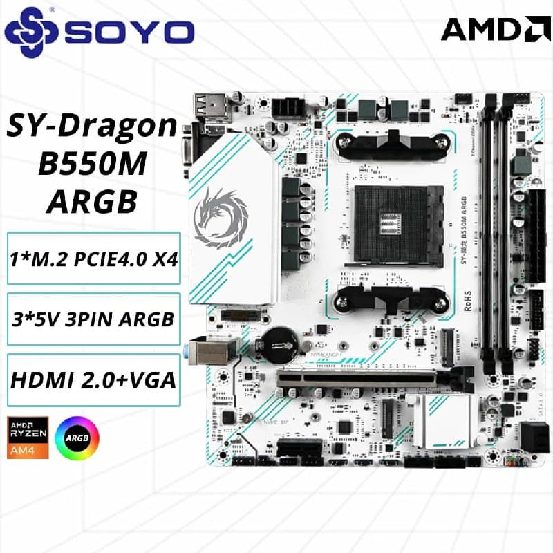 Placa Mãe B550M Soyo