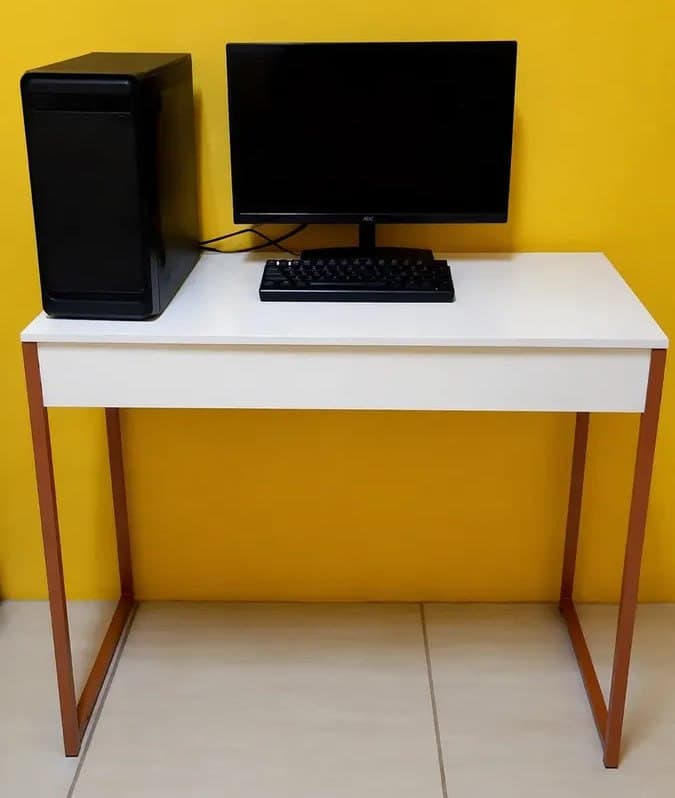 Mesa Home Office Escrivaninha Industrial Quarto Notebook