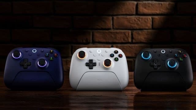 Controle 8BitDo Ultimate 2 Wireless com Dock, RGB, Joystick TMR, Motion Control, Trigger mode, sem fio, 1000mAh, trimode Bluetooth 2.4 usb-c, 1000hz, botões extras