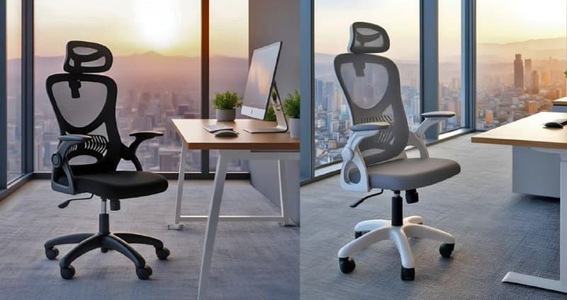 Cadeira De Escritório Columbus Presidente Ergonomica Cinza Mesh