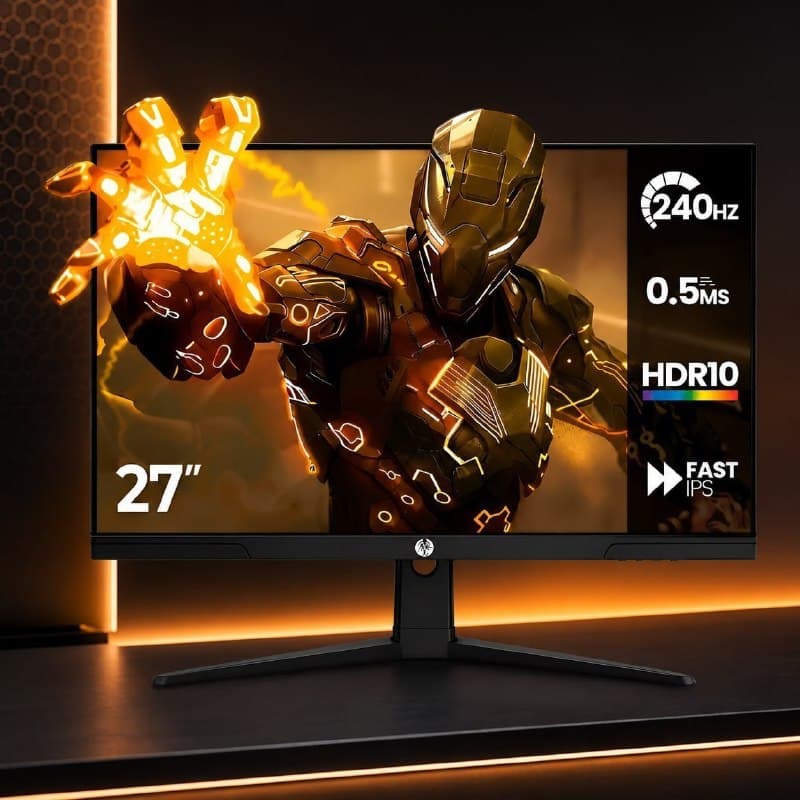 Monitor Gamer Haiz 27” LM27GM IPS Full HD 240Hz 0.5ms HDR10 HDMI DisplayPort