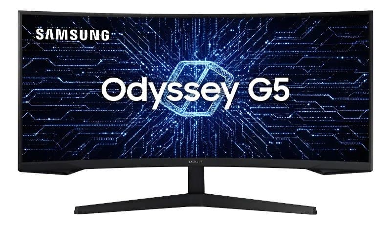 Monitor Gamer Samsung Odyssey G5 34 Uwqhd Preto 127/220v