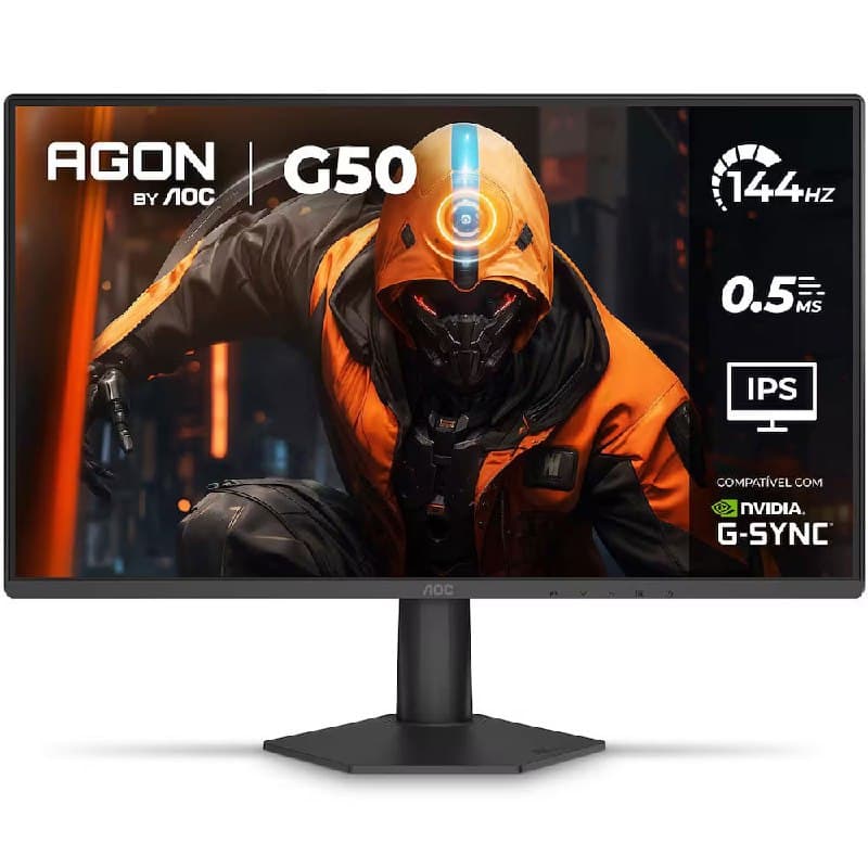 Monitor Gamer Aoc Agon G50 24 144hz 0,5ms 24g50f Preto