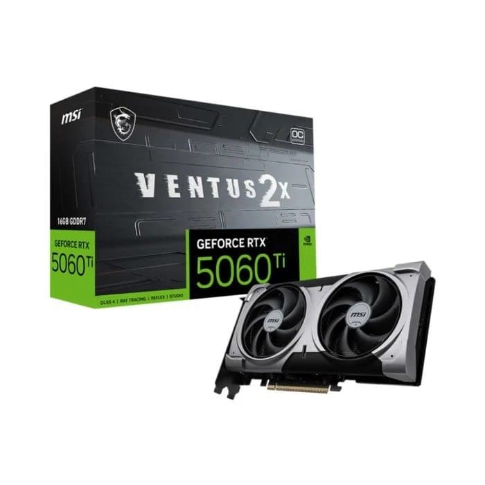 Placa De Video Msi RTX 5060 Ti Ventus 2x Oc Plus 16gb Gddr7 - 912-v535-027