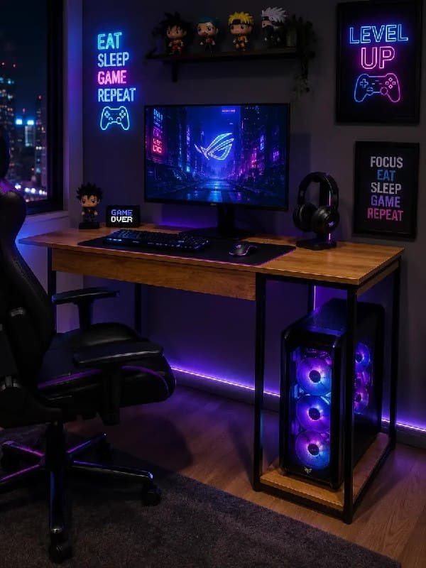 Escrivaninha Gamer Industrial Maxído Brasil