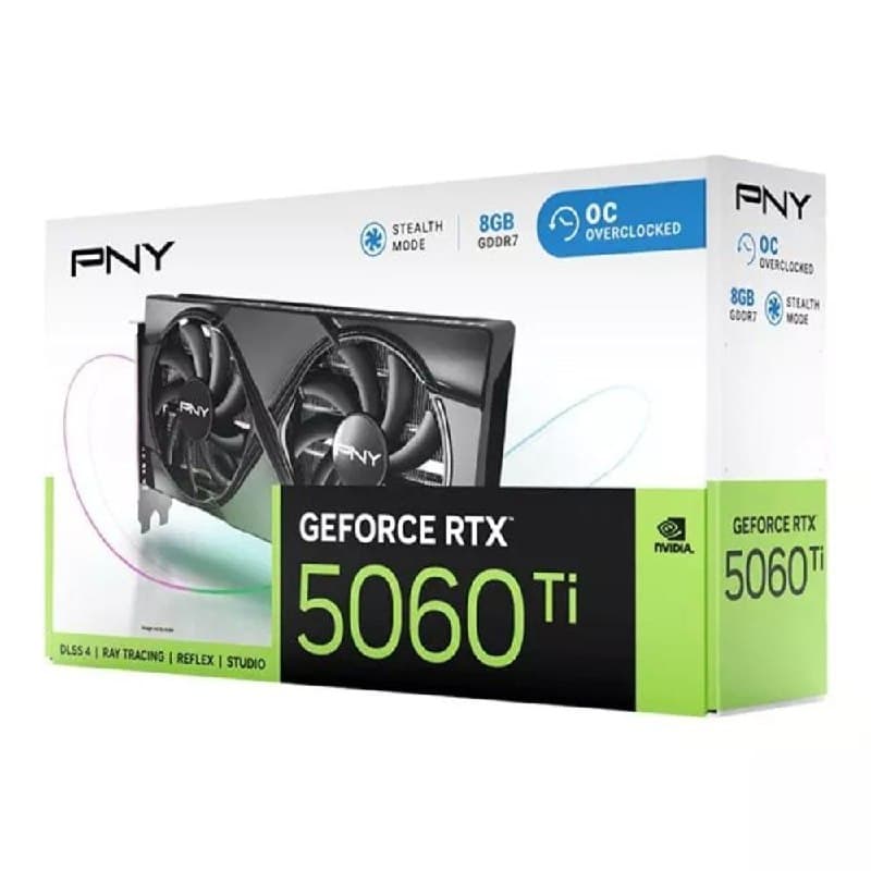 Placa de Video GeForce NVIDIA PNY RTX 5060 Ti 8GB OC GDDR7 VCG5060T8DFXPB1-O