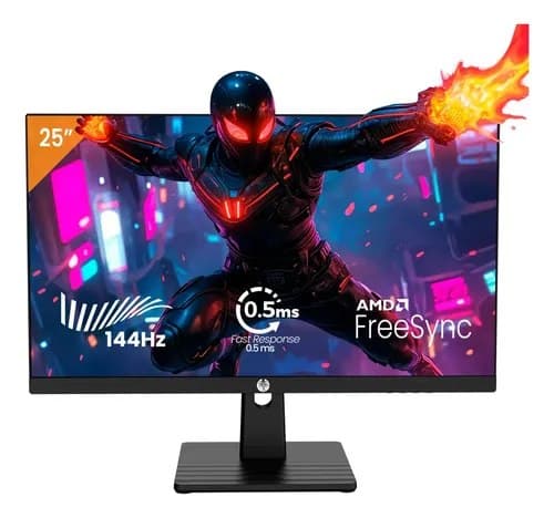 Monitor Gamer Haiz 25'' Ips Fhd 144hz 0.5ms Hdmi Dp Vesa Preto